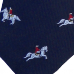 Tie - navy multiple horses